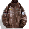 Men's Plus Size Zip-Up Jacket - Coffee