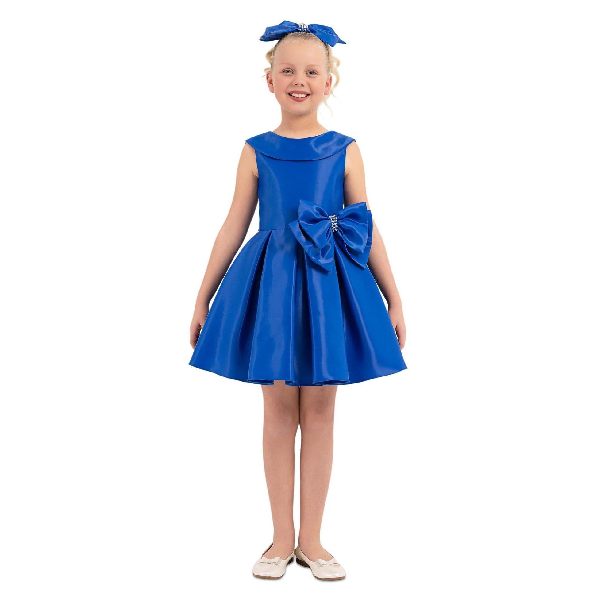 Stellar Satin Girls Formal Dress-3