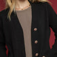 Umgee Button-Down Longline Sweater Cardigan with Front Pockets - Farnelli