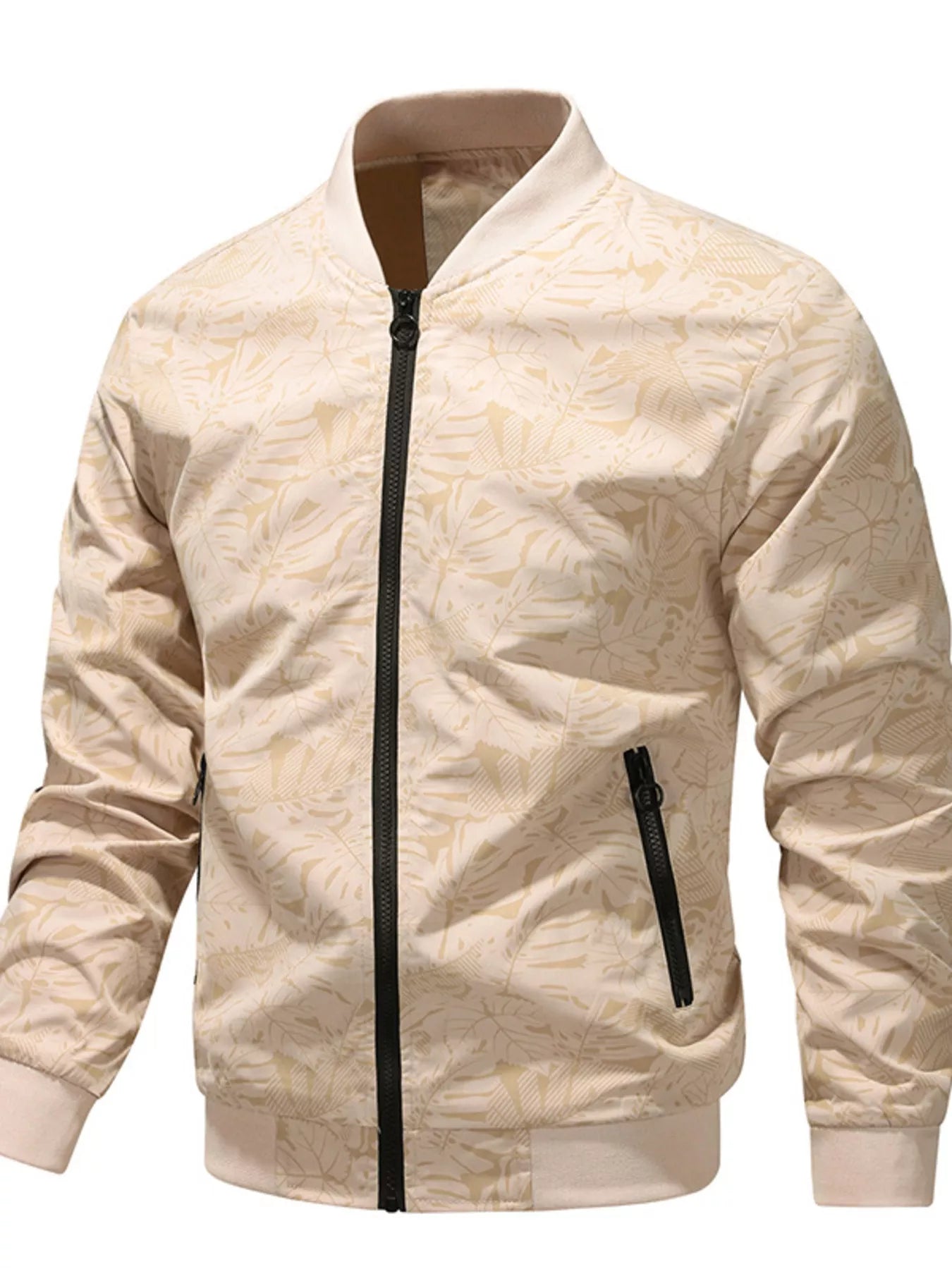 Men's Plus Size Zip Up Lightweight Bomber Jacket - Farnelli