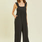HEYSON Full Size Ruffled Strap Back Tie Wide Leg Jumpsuit - Farnelli