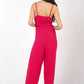 VERY J Pintuck Detail Woven Sleeveless Jumpsuit - Farnelli