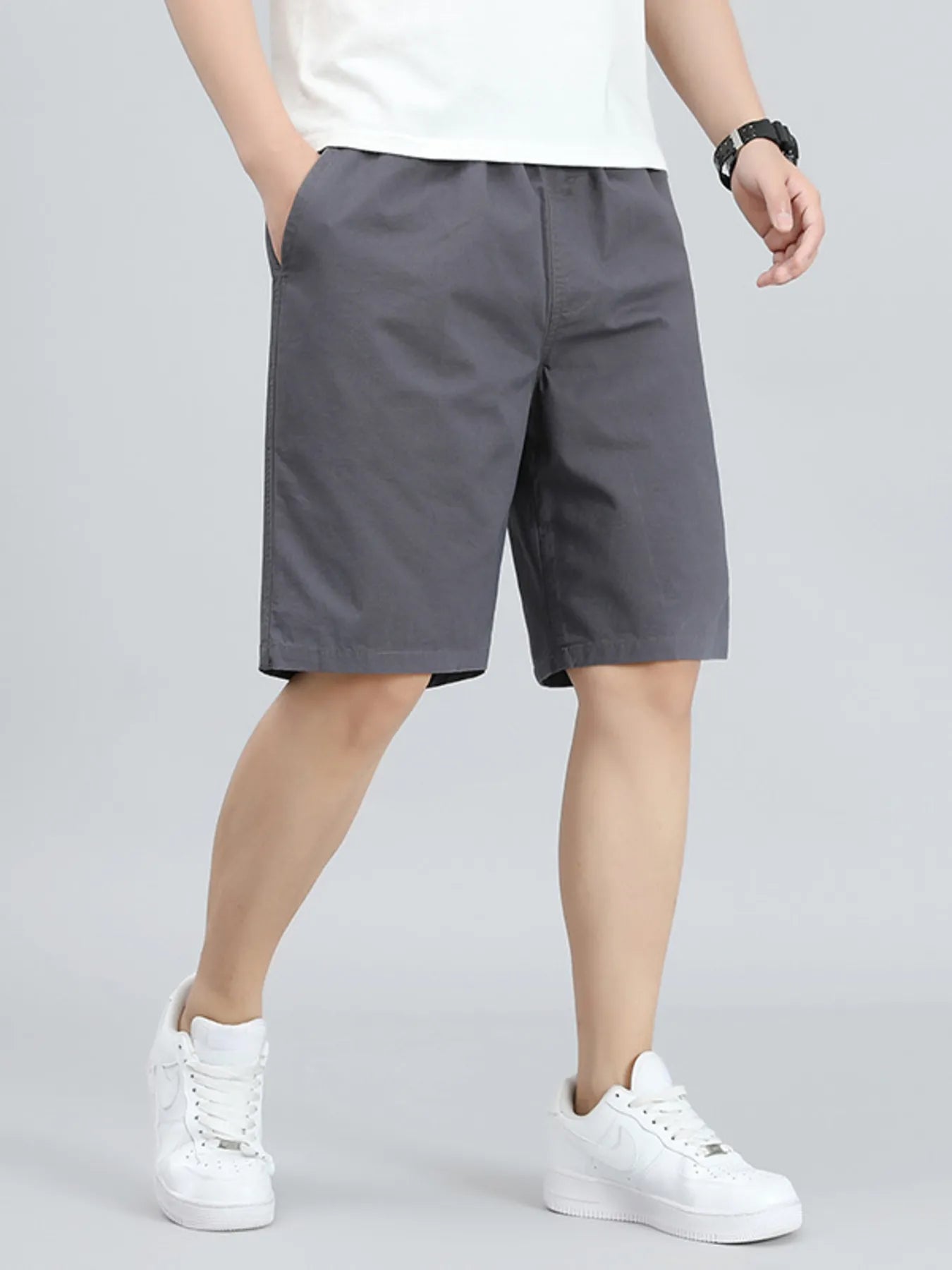 Men's Casual Elastic Waist Shorts - Farnelli