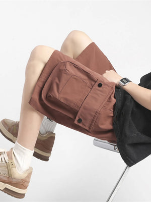 Men's Plus Size Casual Cargo Shorts with Drawstring - Farnelli