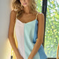 BiBi Linen Woven Color Block Sleeveless Top - Farnelli
