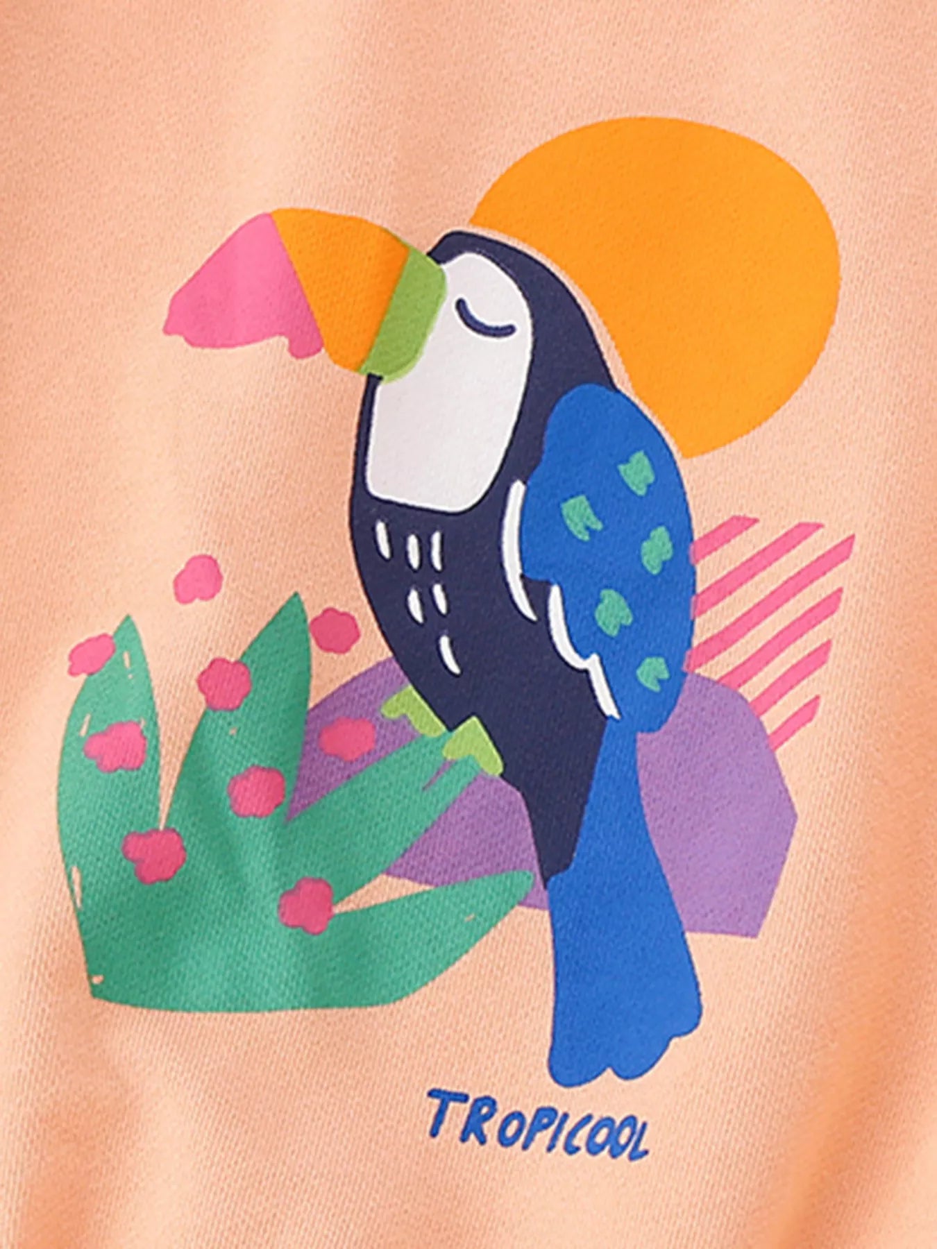 Children's Bird Graphic Crew Neck Sweatshirt - Farnelli