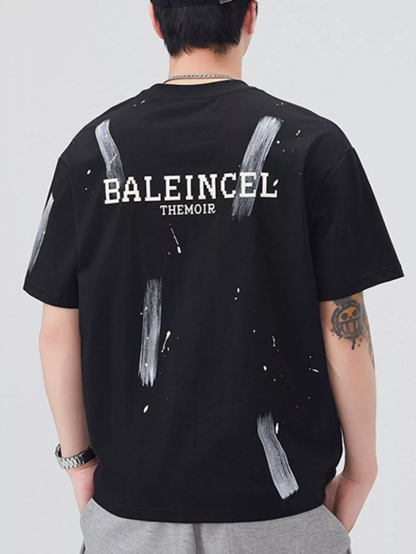 Men's Plus Size Round Neck Short Sleeve T-Shirt - Farnelli