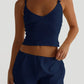 V-Neck Cami and Shorts Set - Farnelli