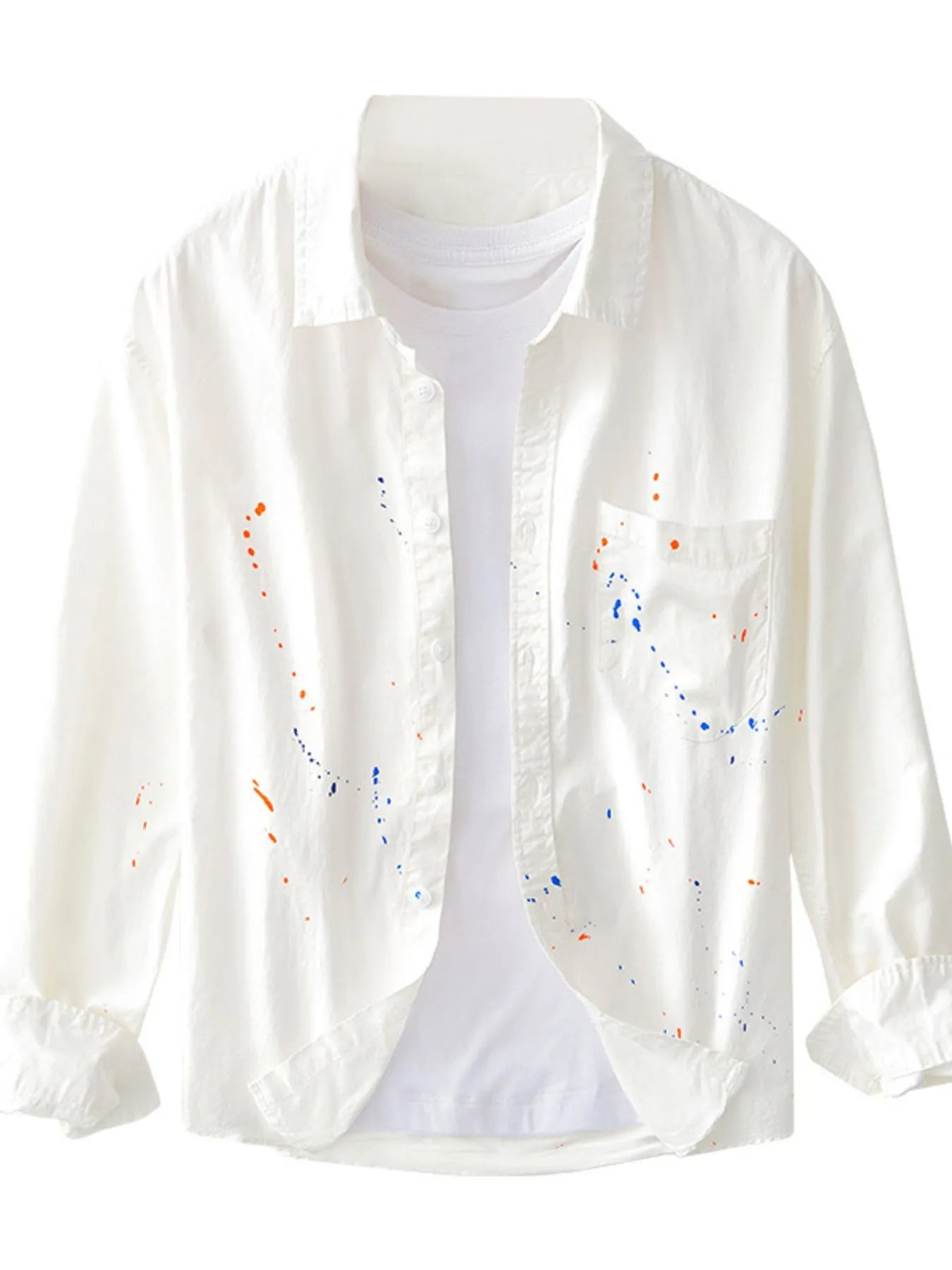 Men's Plus Size Button Up Long Sleeve Shirt - Farnelli
