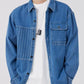 Men's Plus Size Button Up Casual Denim Shirt - Farnelli