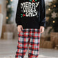 Children's Merry Vibes Only Christmas Pajama Set - Farnelli