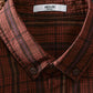 Men's Plus Size Button Up Long Sleeve Plaid Shirt - Farnelli