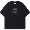 Men's Graphic Short Sleeve Oversized T-Shirt - Black