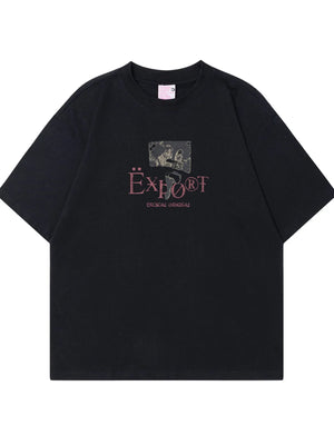 Men's Graphic Short Sleeve Oversized T-Shirt - Farnelli