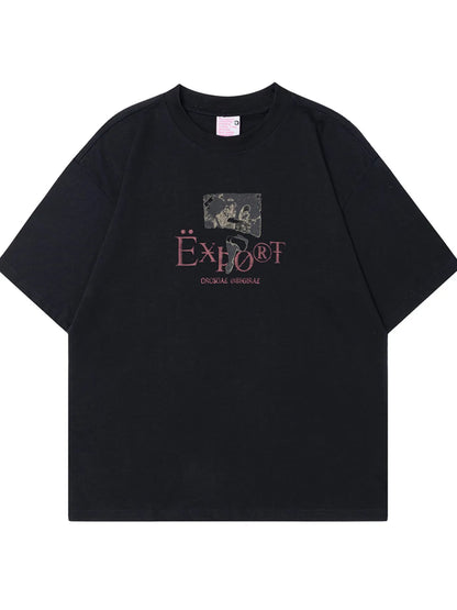 Men's Graphic Short Sleeve Oversized T-Shirt - Farnelli