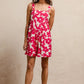 BiBi Floral Prints Tuck Detail Short Overall With Pockets - Farnelli