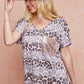 BiBi Leopard Stripe Printed Jersey T-Shirt - Farnelli