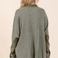 Mittoshop Mineral Washed Plaid Button Down Shacket - Farnelli