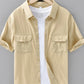 Men's Plus Size Button Up Short Sleeve Shirt - Farnelli