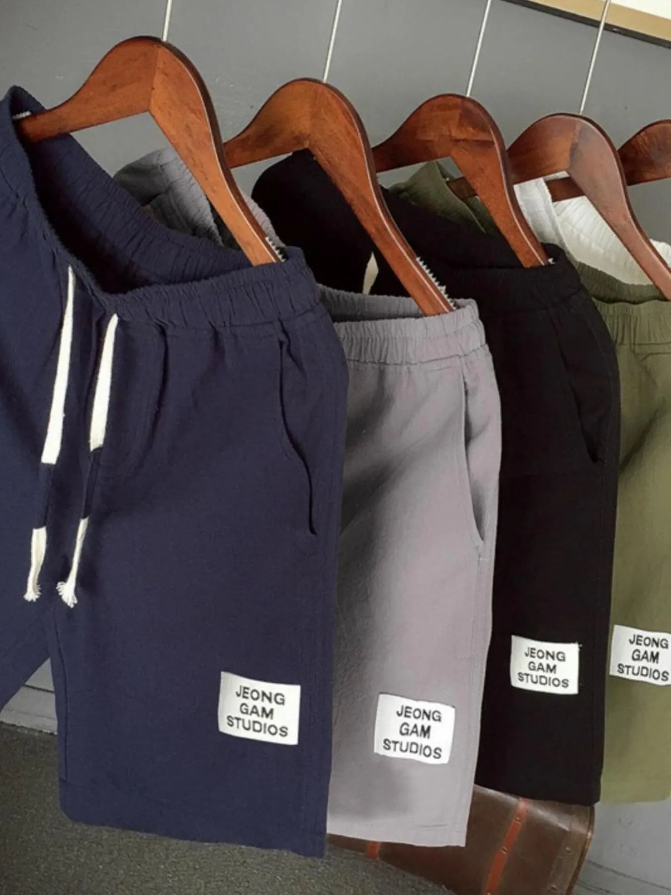 Men's Plus Size Drawstring Shorts with Pockets - Farnelli