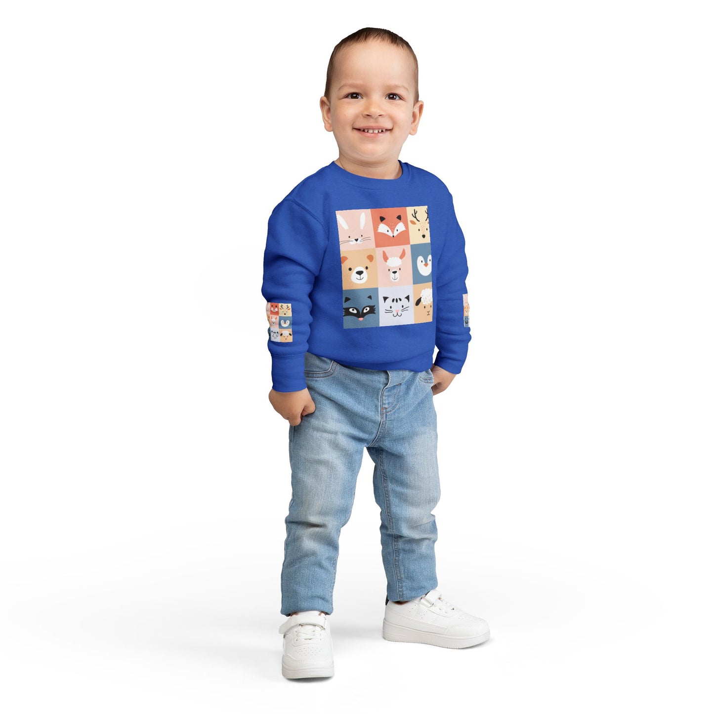 Cute Animal Toddler Sweatshirt | Kids Cozy Crewneck, Baby Gift, Toddler Apparel, Playdate Outfit, Animal Lovers Clothing