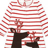 Children's Striped Long Sleeve Dress - Fawn Dress