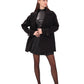 Karina Midi Cashmere Wool Blend Coat In Black