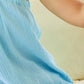 BiBi Washed Cotton Gauze Woven Tie Ribbon Detailed Top - Farnelli