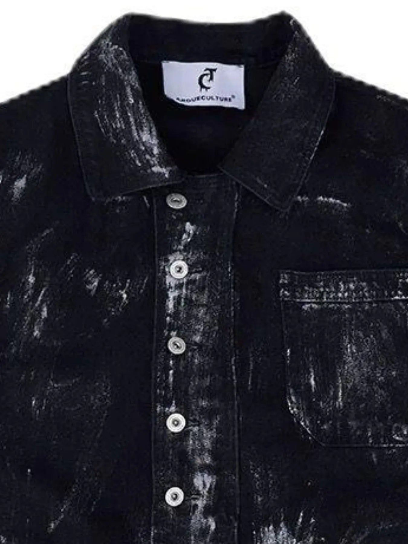 Men's Plus Size Button Up Long Sleeve Denim Jacket - Farnelli