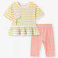 Children's Striped Top & Gingham Capri Set - Farnelli