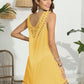 Tassel Scoop Neck Wide Strap Cover-Up - Farnelli