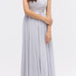 CLEARANCE - Eureka 3611 Lace Illusion Bodice Bateau Neck A-line Long Dress (Size L)