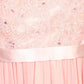 CLEARANCE - Eureka 3611 Lace Illusion Bodice Bateau Neck A-line Long Dress (Size L)