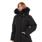 Onyx Genuine Fox Fur Vest-Lined Wool Blend Parka
