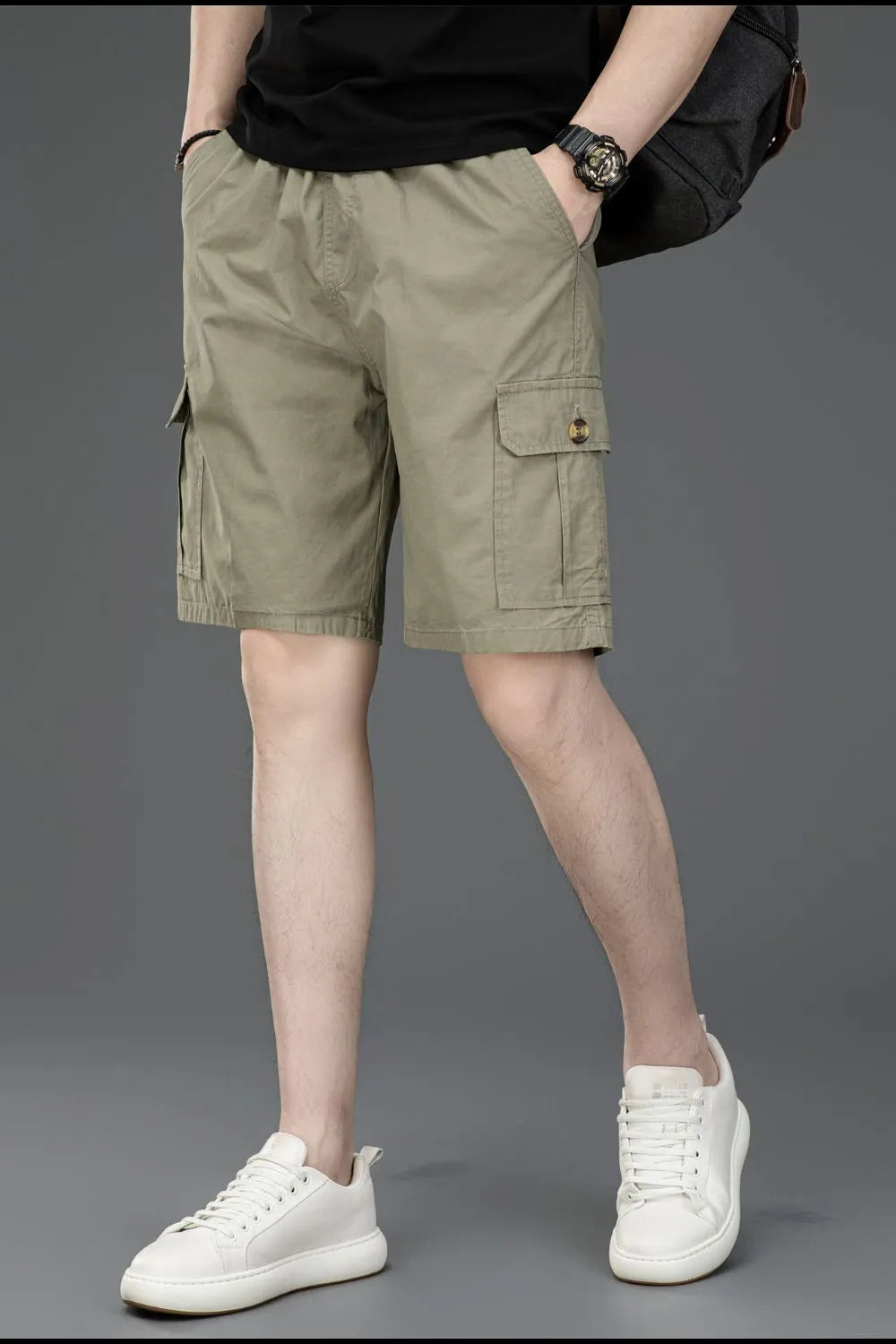 Men's Plus Size Loose Fit Cargo Shorts - Farnelli