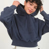HYFVE Drop Shoulder Cropped Hoodie - Dark Night
