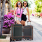 HouseOfZazla lightweight hardshell luggage set in black or white with TSA lock