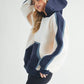 Aemi + Co Color Block Kangaroo Pocketed Hoodie - Farnelli
