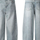 Men's Washed Relaxed Fit Baggy Jeans - Farnelli