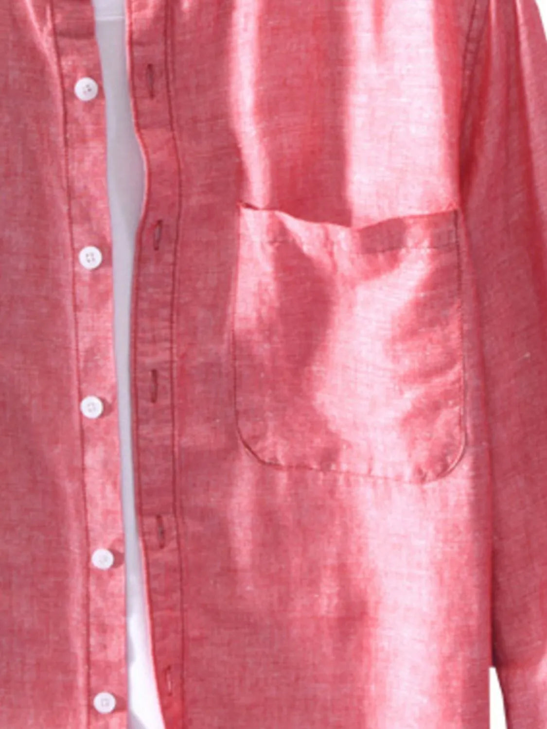 Men's Plus Size Button Up Long Sleeve Shirt - Farnelli