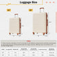 HouseOfZazla expandable 2-piece luggage set with TSA lock and spinner wheels in multiple colors