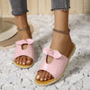 Casual Open Toe Cutout Detail Sandals - Pink