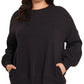 Zenana Full Size Fleece Hi-low Boyfriend Sweatshirts with Pockets Plus Size - Farnelli