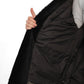 Audrey Genuine Lamb Leather Fox Fur Down Coat in Olive