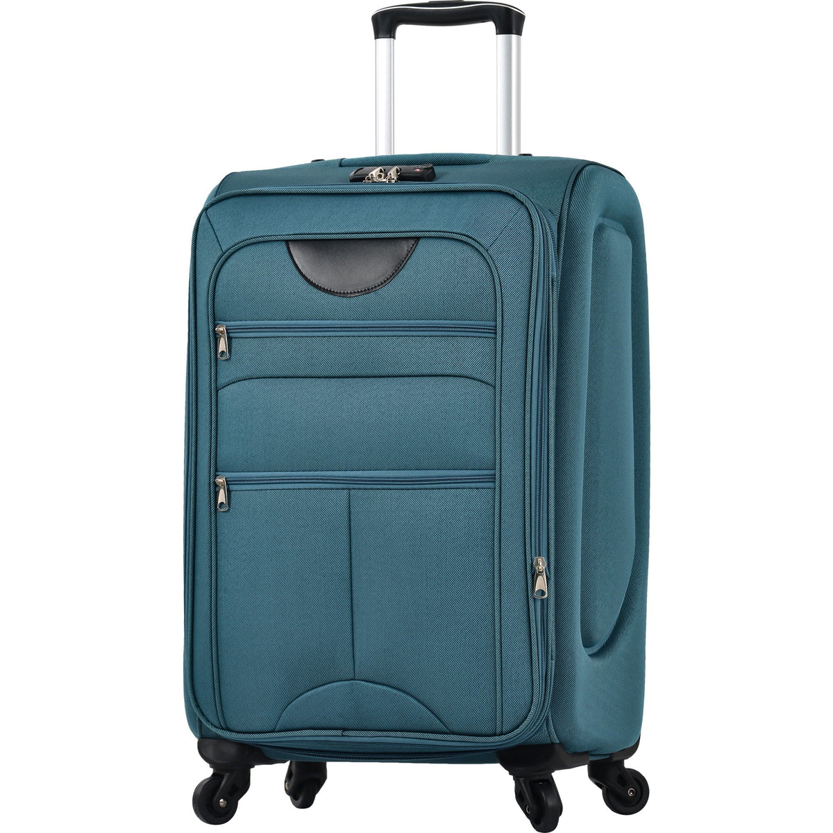HouseOfZazla expandable softside luggage 3-piece set with spinner wheels in multiple colors