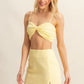 HYFVE Ruched Bra Top and Mini Skirt Set - Farnelli