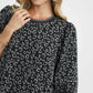Umgee Leopard Print Jacquard Mini Dress - Farnelli