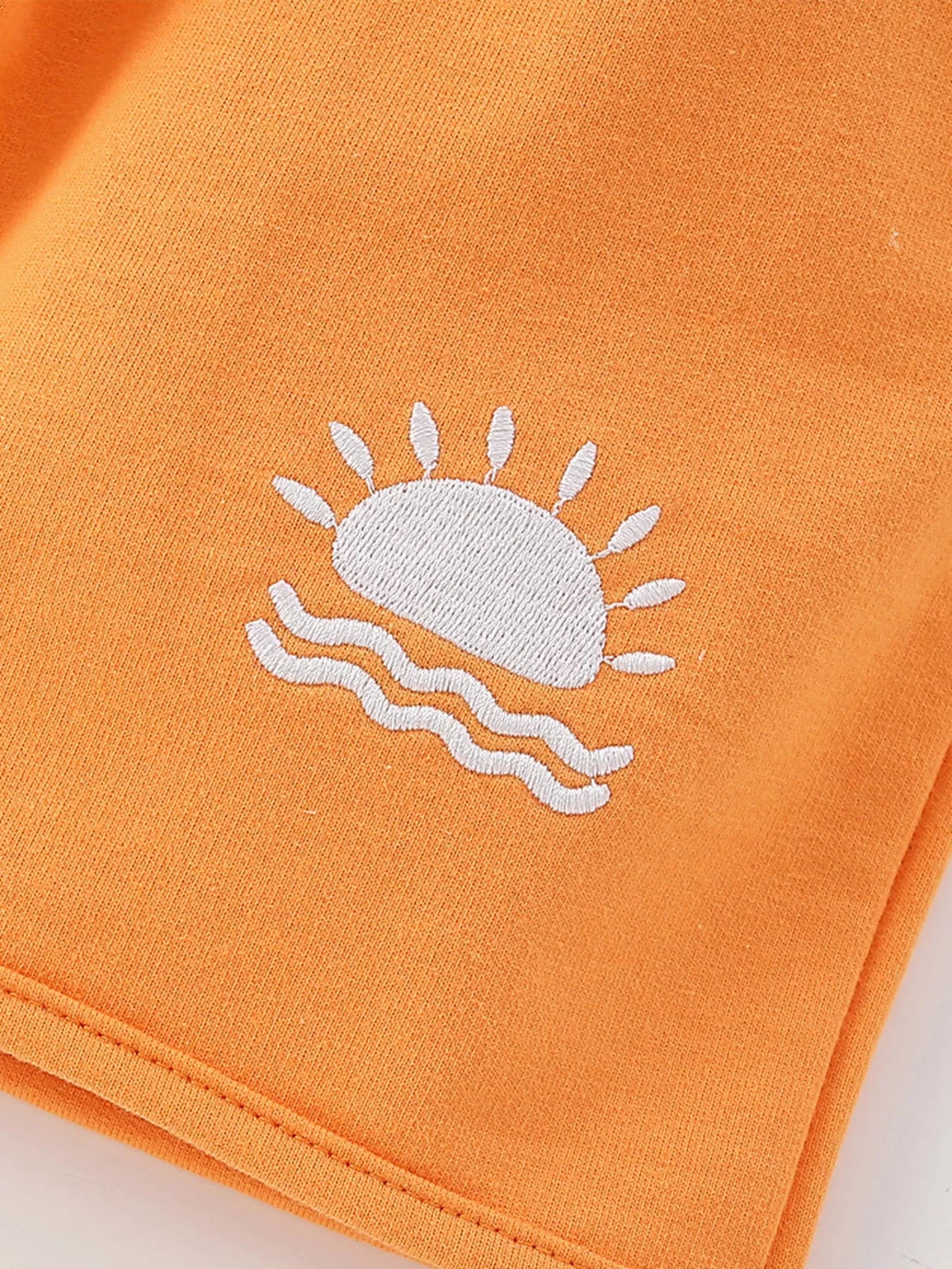 Children's Sun Print Hoodie & Shorts Set - Farnelli