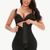 Full Size Hook-and-Eye Lace Trim Shaping Bodysuit - Black