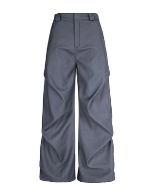Men's Wide Leg High Waist Pants - Farnelli